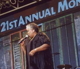 Dorothy on stage at 21st Annual Monterey Bay Blues Festival